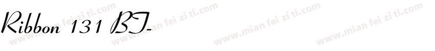 Ribbon 131 BT字体转换